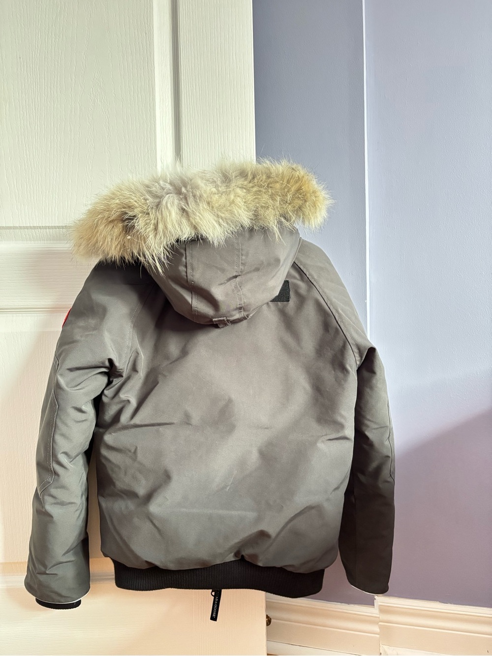 Canada Goose Men's Parka Jacket with Fur-Trim Hood - Gray